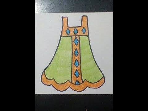 Рисование русский сарафан
