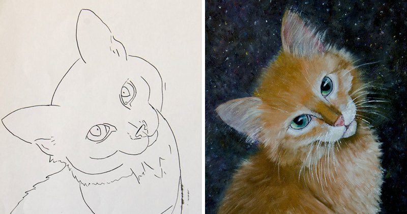 Рисунки на холсте для срисовки