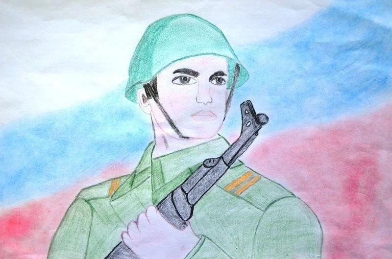 Рисунок солдату