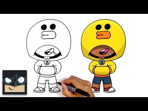 Леон рисунки Brawl Stars