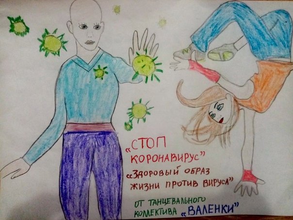 Рисунок про коронавирус на конкурс