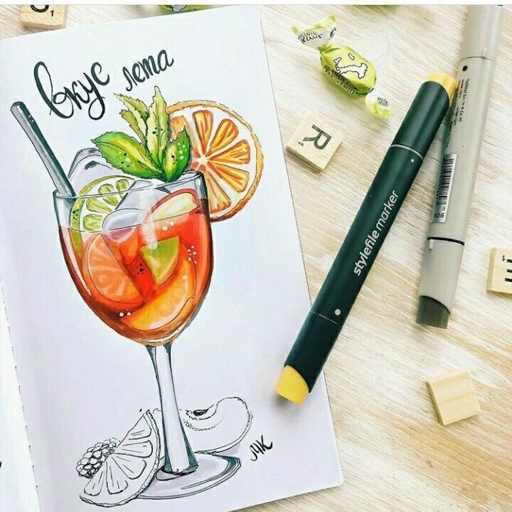 Идеи для рисунков маркерами