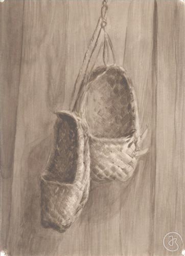 Лапти рисунок
