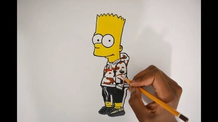 Барт симпсон скетч
