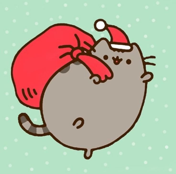 Новогодние котики мультяшные