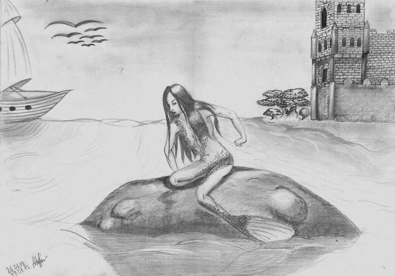 Рисунок русалки Ганс христиан Андерсен