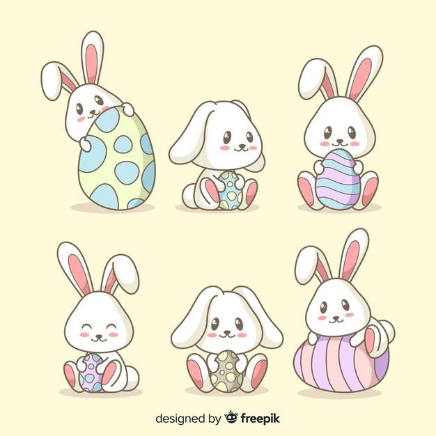 Пасхальный зайчик рисунок