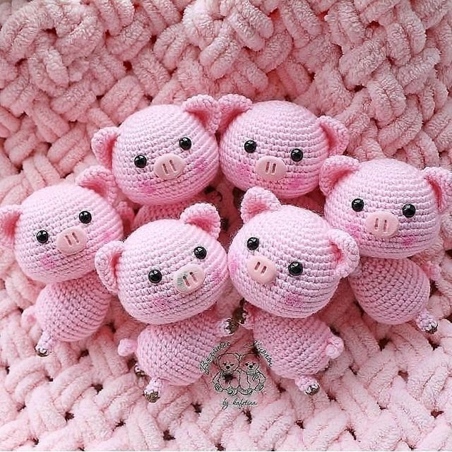Маленькие игрушки амигуруми