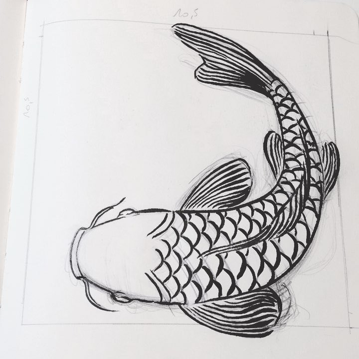 Эскиз рыбы