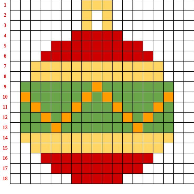 Рисование по клеточкам новый год