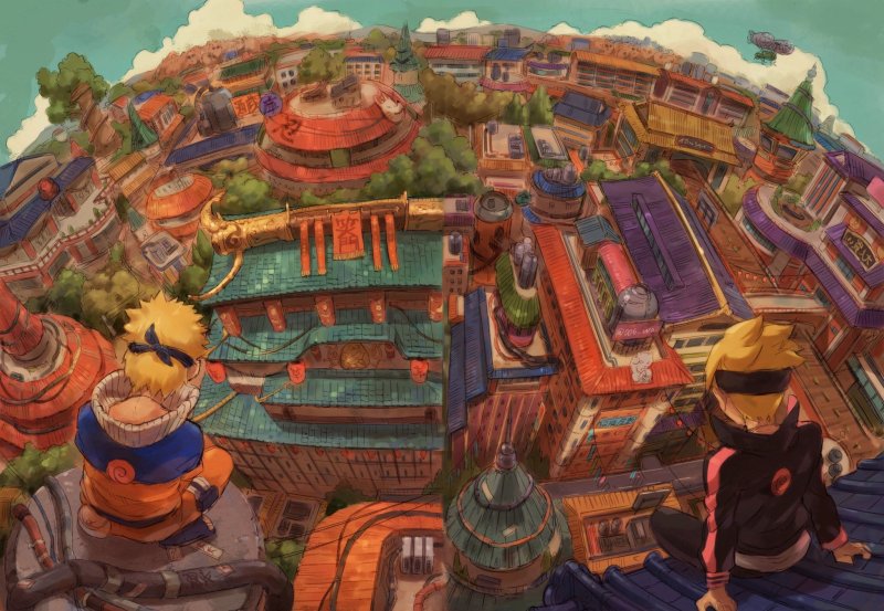 Наруто деревня Коноха