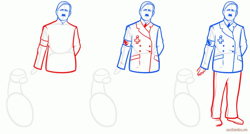 рисунок адольфа гитлера
