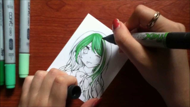 Рисунки маркерами