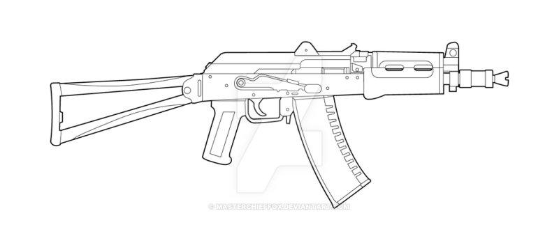 Акс 74у чертеж с размерами