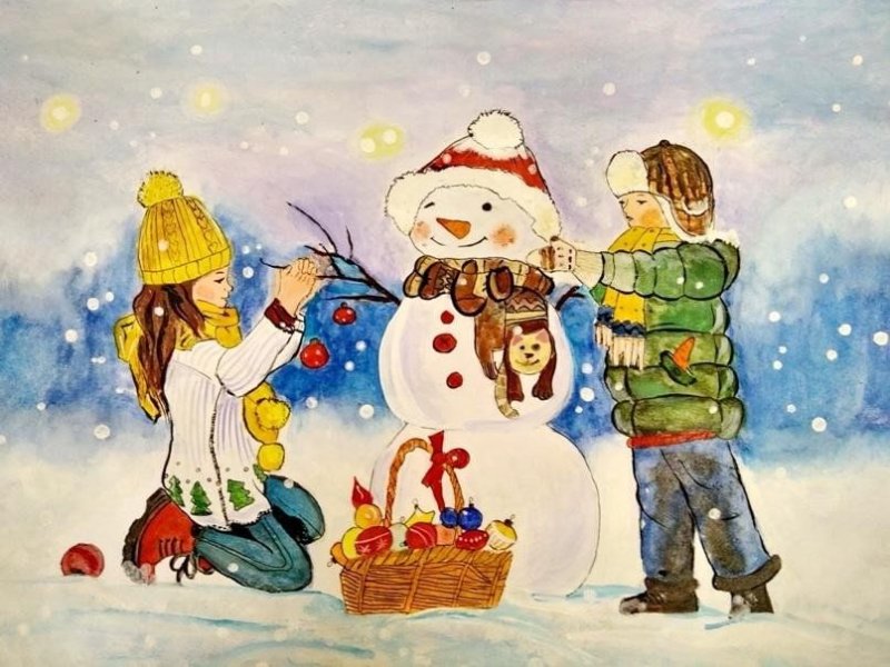 Рисунок на тему новогоднее чудо