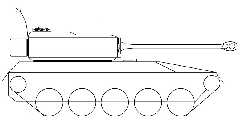 Рисунок танка для срисовки