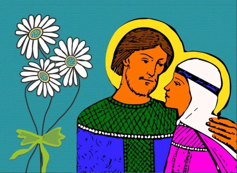 Рисунок Петра и Февронии символ семьи любви и верности