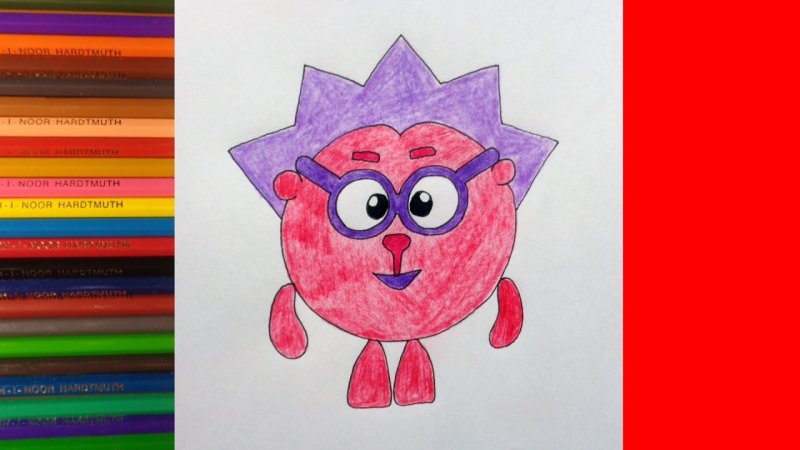 Смешарики нарисовать