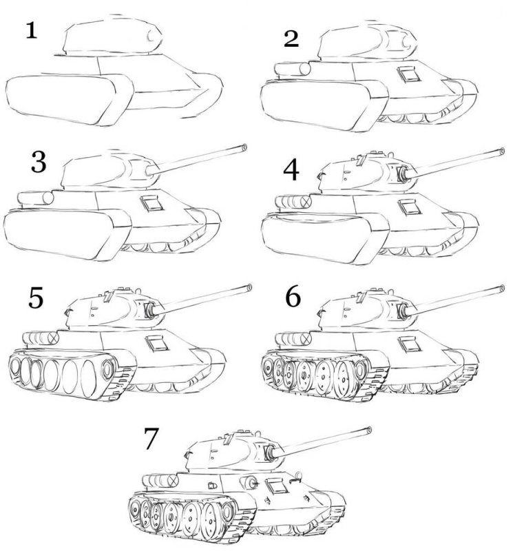 Рисунок танка т 34