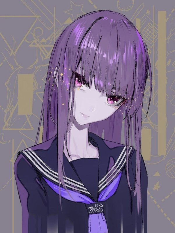 Fate фиолетововолосая