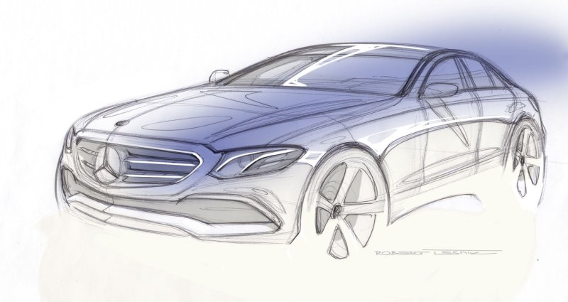 Mercedes-Benz e-class 2022 скетч