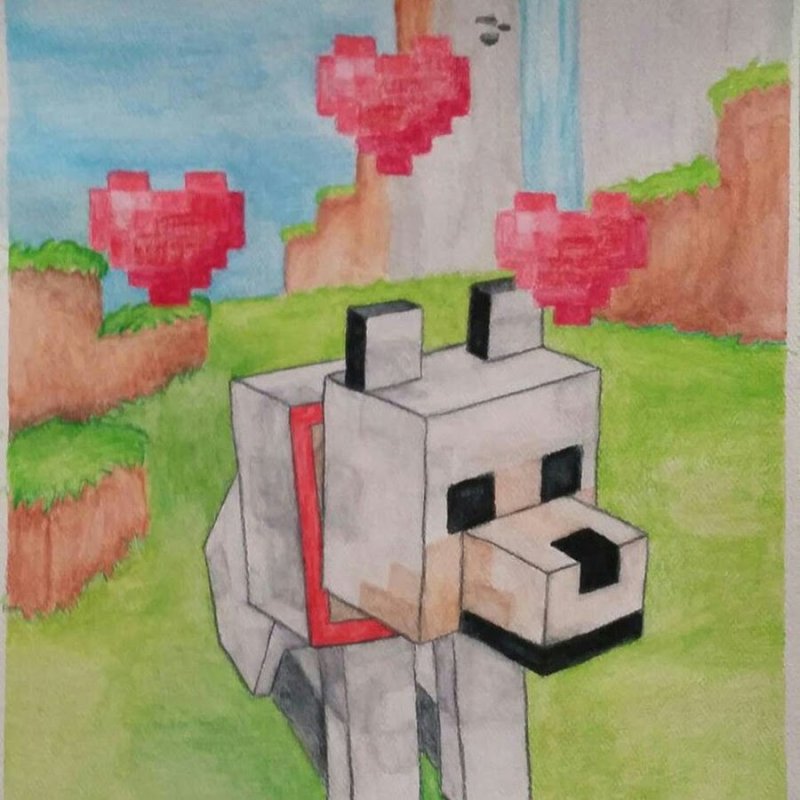 рисунки майнкрафт