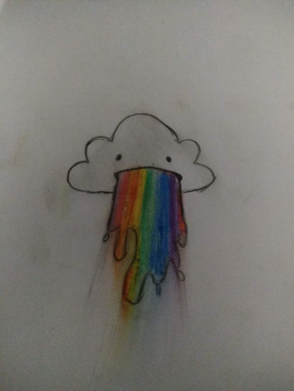 Рисунки радужные лёгкие
