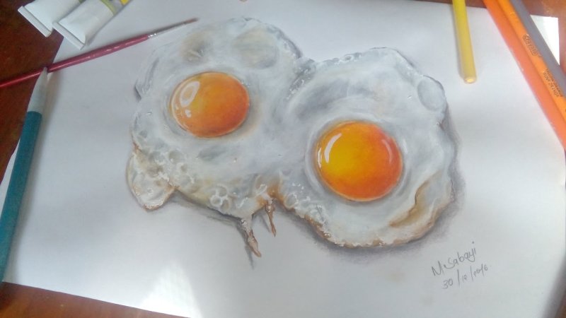Глазунья рисунок