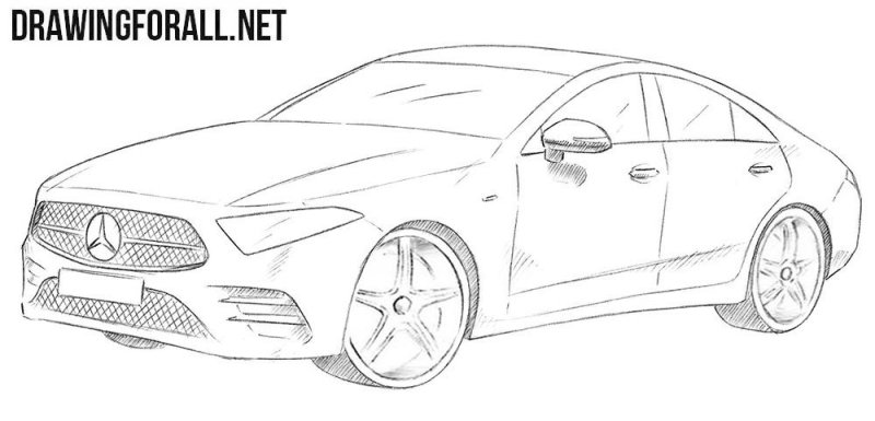 Раскраска Мерседес CLS 63 AMG