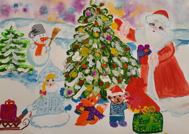 Рисование новый год