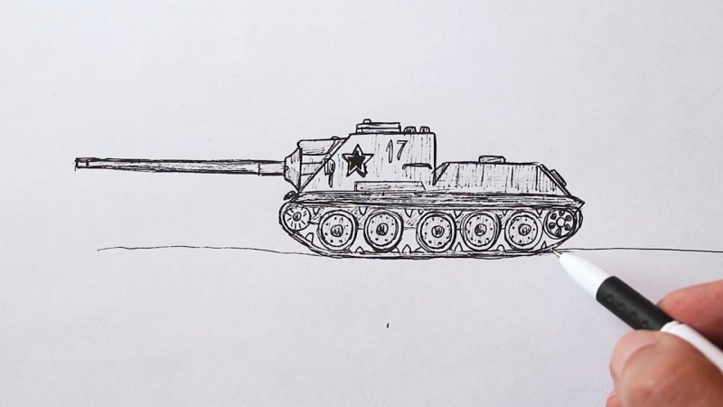 Рисунки танков для срисовки