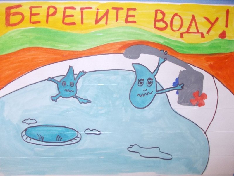 Рисунок берегите воду