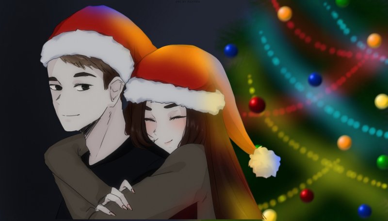 Новогодний арт с Линчем и Джоном