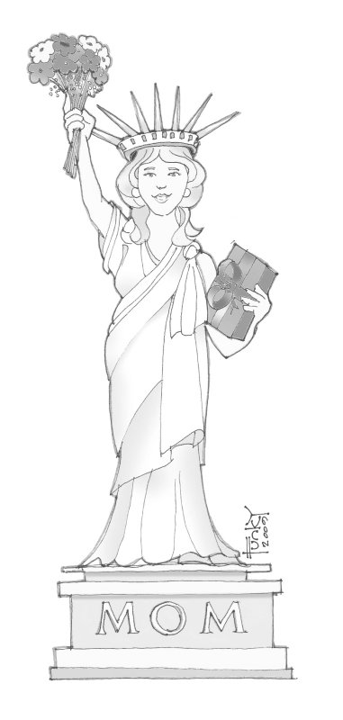 статуя свободы раскраска