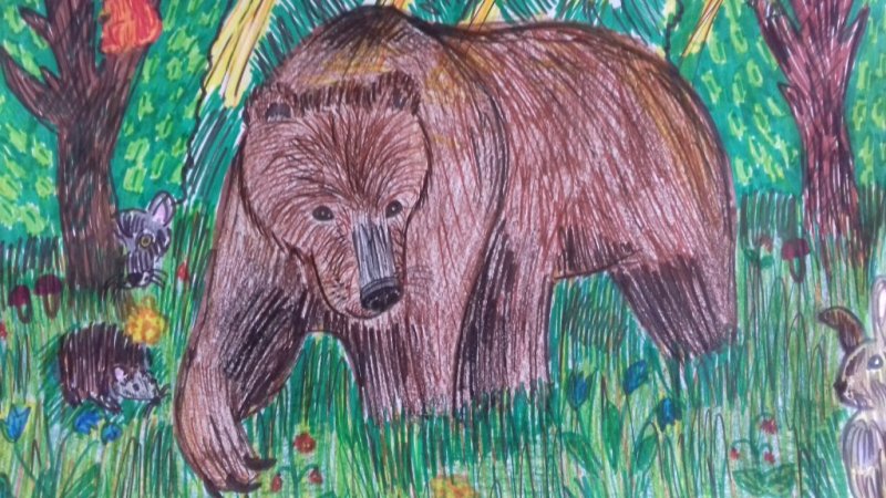 Рисунок на тему животный мир