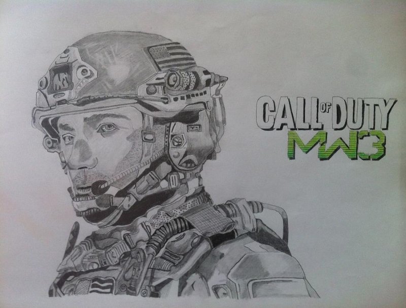 Раскраска Call of Duty Modern Warfare 2