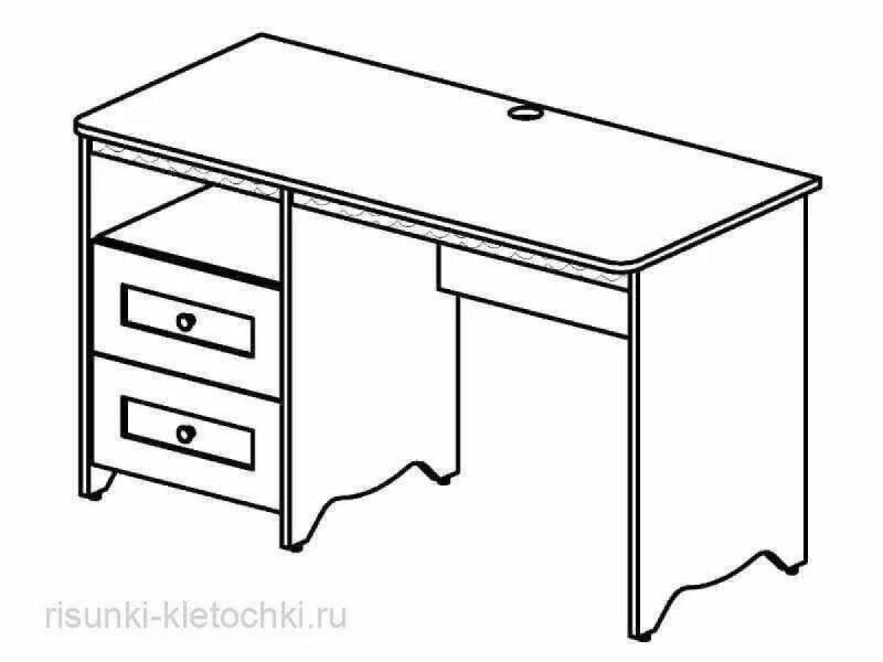 Стол раскраска