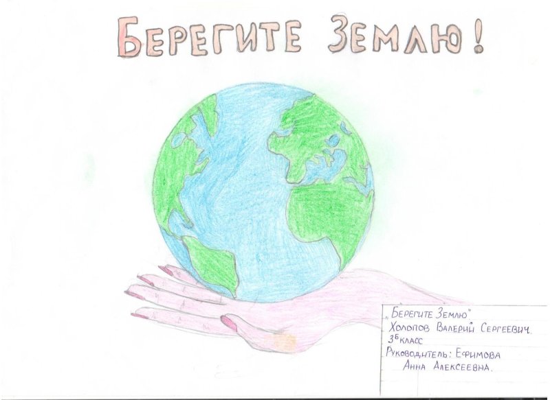 Рисунок на тему бережем планету