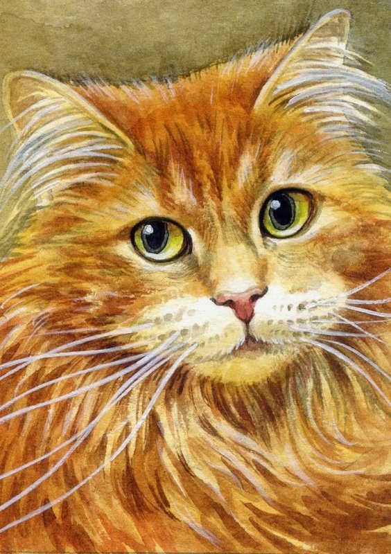 Рыжие коты в живописи