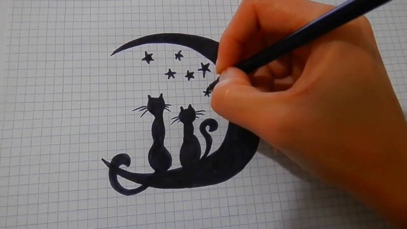 Рисунок ручкой легкий