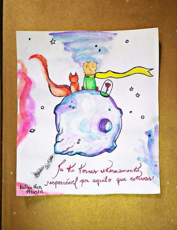 Рисунок маленький принц легко