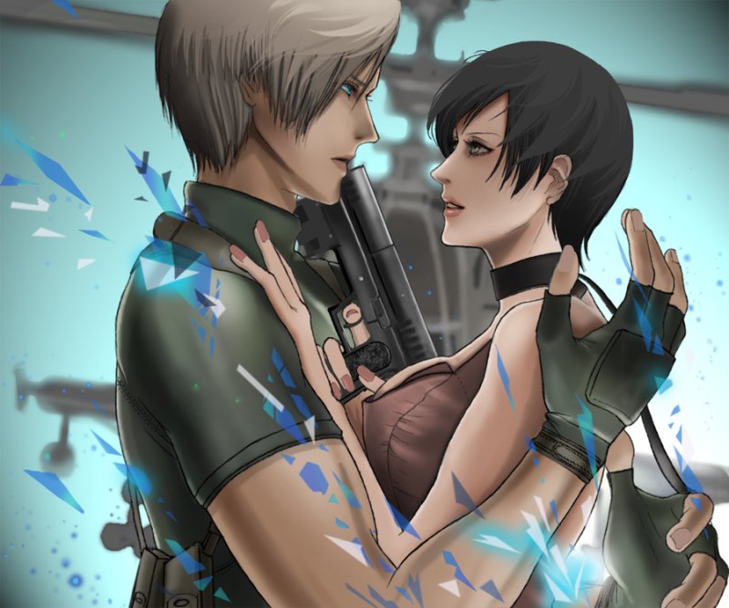 Resident Evil Leon and ada