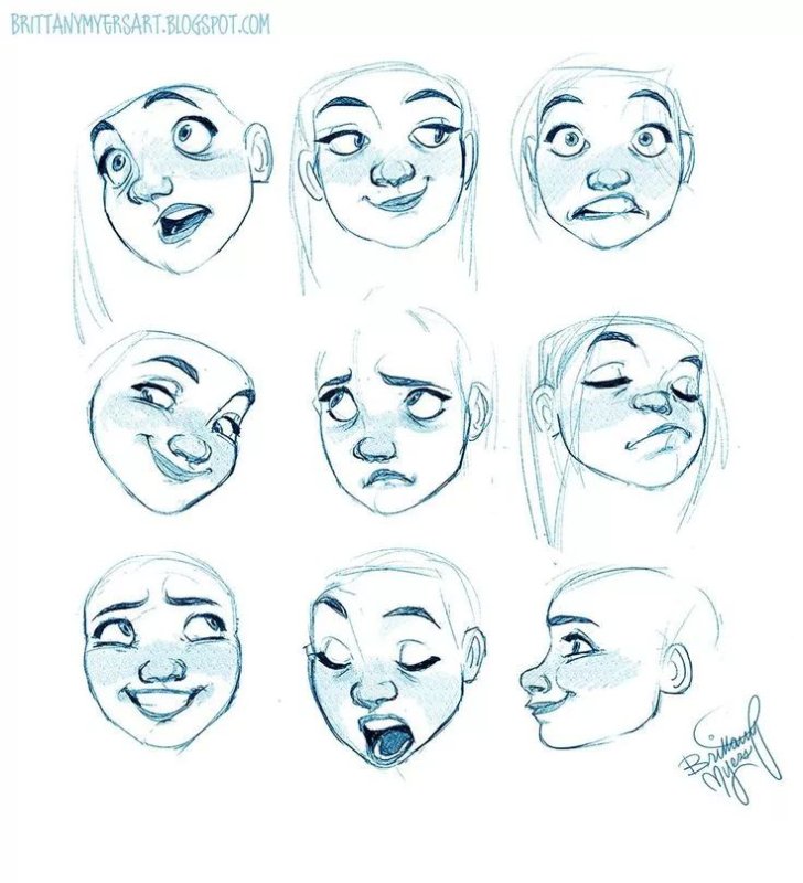 Выражение лица рисунок
