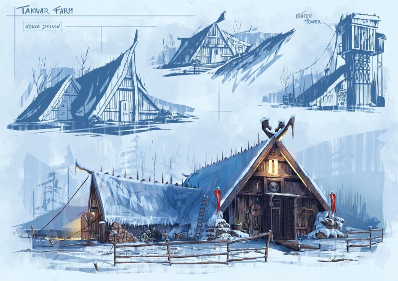 Деревня викингов арт