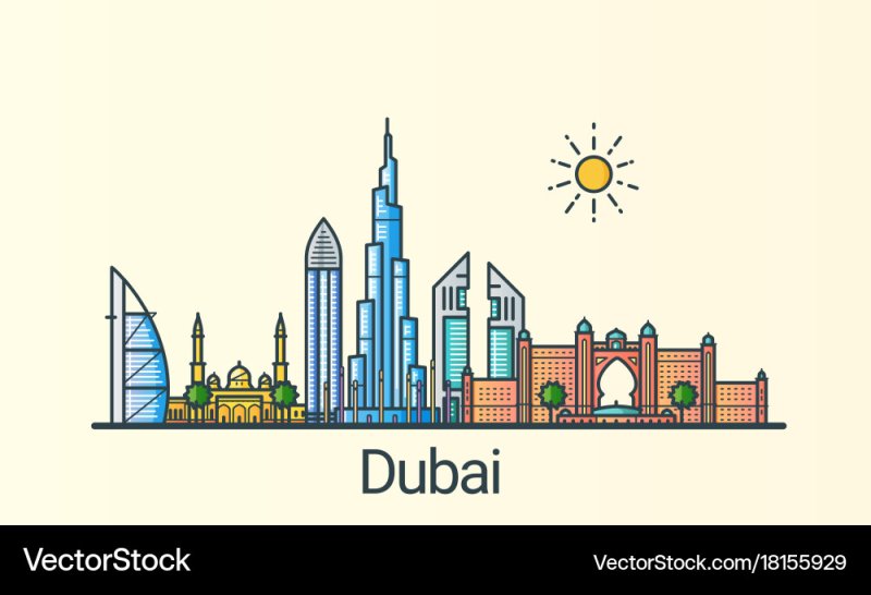 дубай вектор