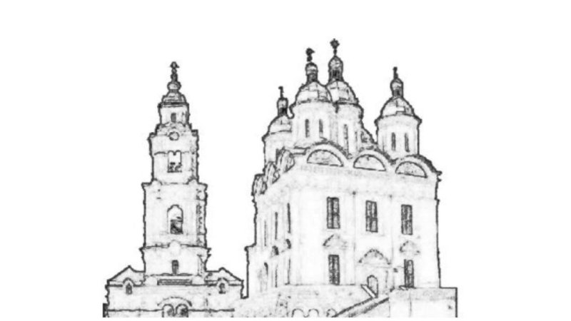 Астраханский Кремль раскраска