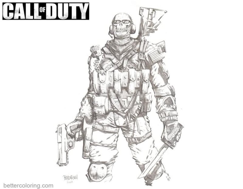 Раскраска Call of Duty Modern Warfare 2