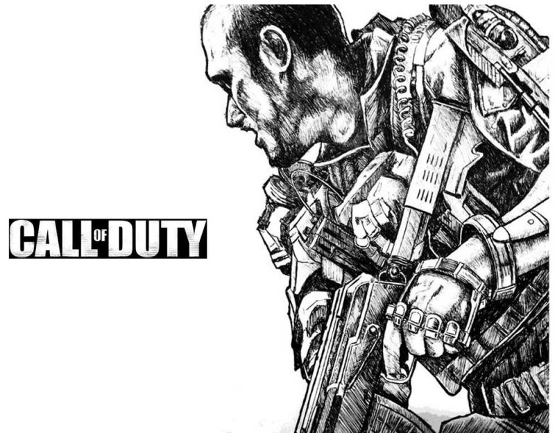 Раскраска Call of Duty
