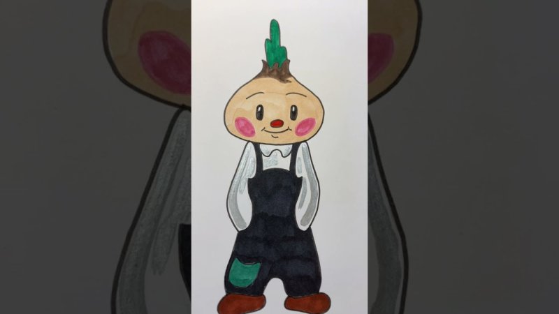 Нарисовать Чиполлино карандашом