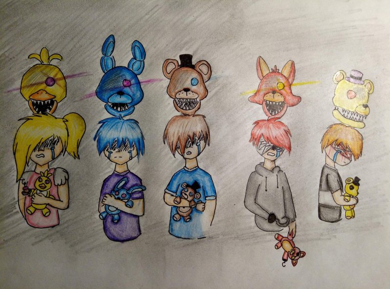 ФНАФ рисунки для срисовки